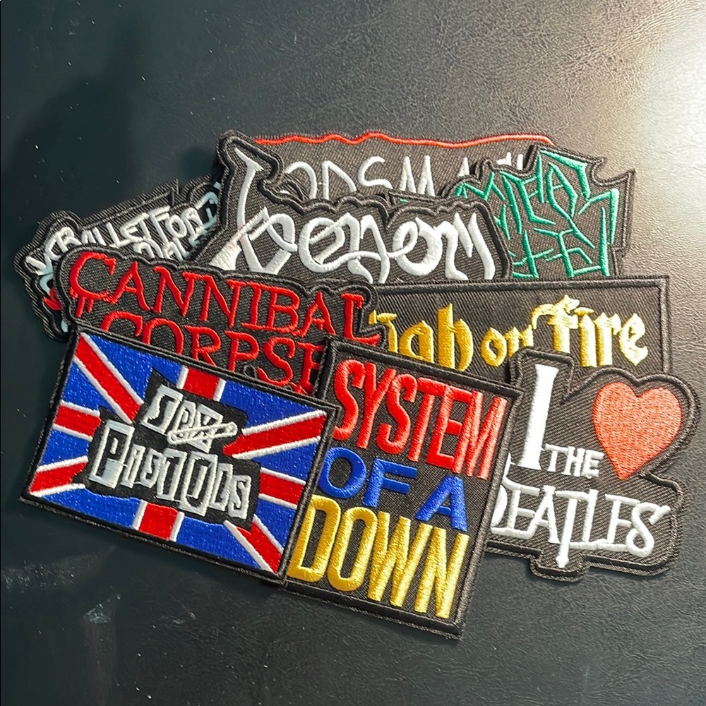 Assorted Band Logo Patches